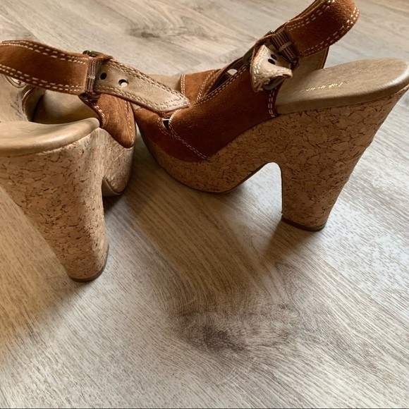 Xhilaration Cork Wedge Sandals, Size 9 - Picture 2 of 5